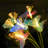 Butterfly solar courtyard ground mounted lights