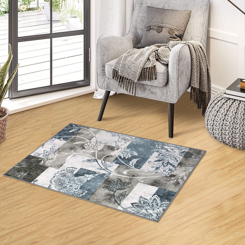 Waldtraut Washable Patchwork Indoor Rug
