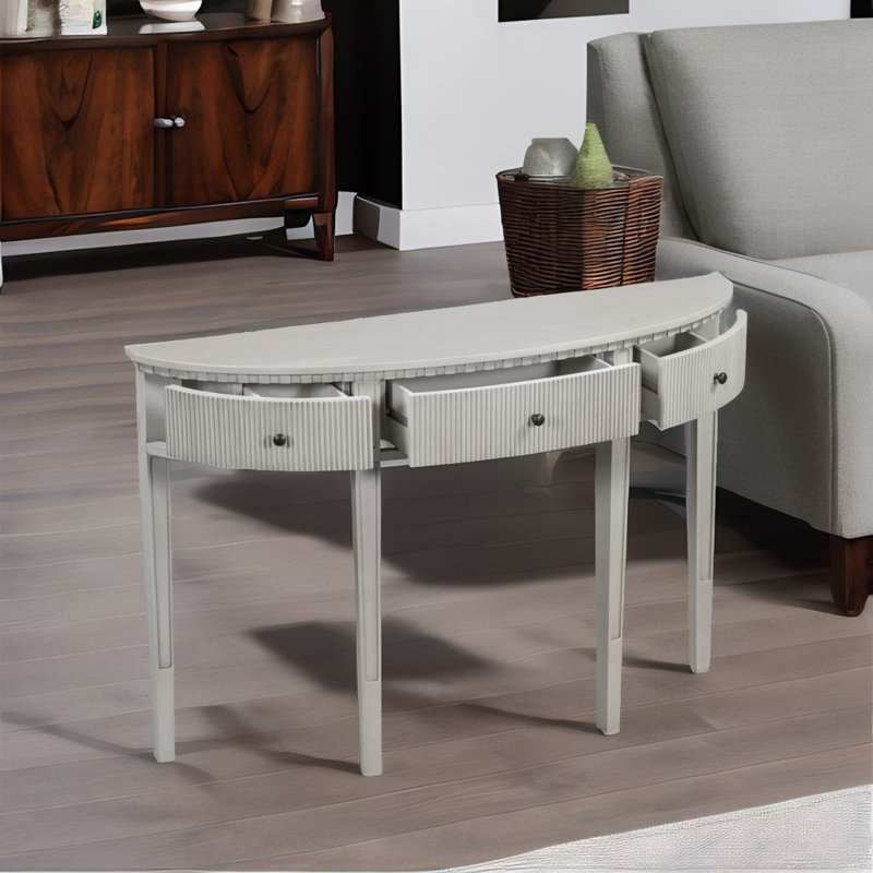 Console de 51,1 po Besart, Blanc