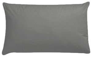 Cotton Blend Pillowcase, Silver Grey