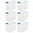 Homz 112-Quart Clear Plastic Stackable Storage Containers w/ Latch Lid, 6 Pack