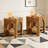 19.7" End Table Set, 2-Tier Square Side Table for Living Room, Bedroom, Office-312700127