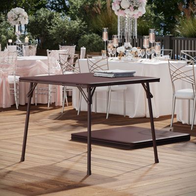 Monroe Square Vinyl Padded Card Game Table by Flash Furniture