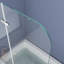 Porte de baignoire en verre l 43 "x H 55" sans cadre-97821109