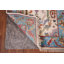 Tapis décoratif ivoire en laine fait à la main Oushak 3 x 6