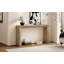 Console de style campagne moderne 60 po avec 2 tiroirs dissimulés, table d'entrée de style cascade avec pieds épaissis et grain de bois rustique pour le salon, l'entrée et le couloir (naturel)-1427725413