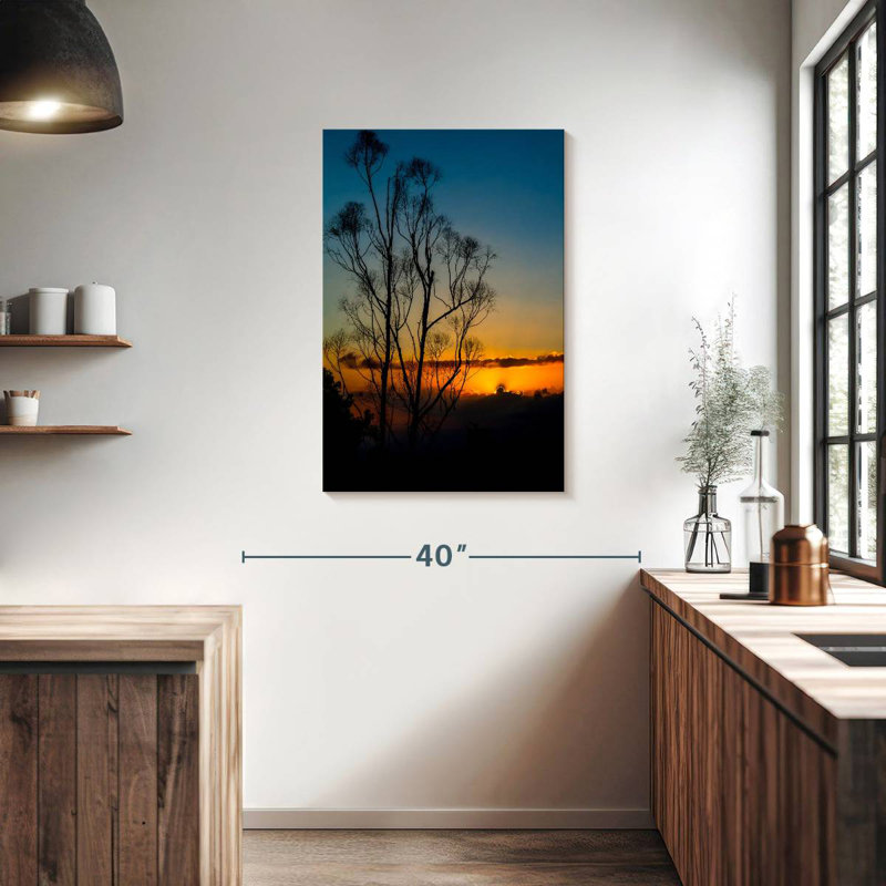 Alvord Tree Silhouette Sunrise, 36" H x 24" W