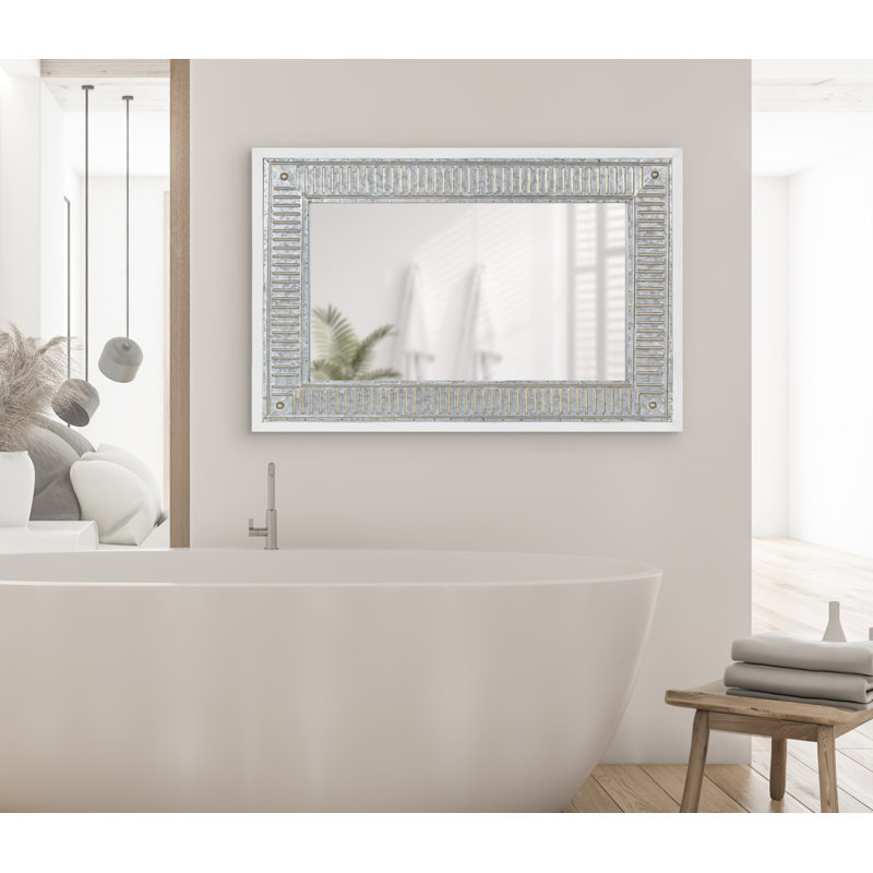 Mariska Mirror, White, 30" x 20"