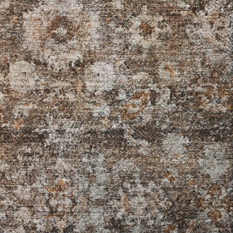 Tapis oriental à poils longs de qualité supérieure lavable à la machine ADS651, Fudge, 9' x 12'