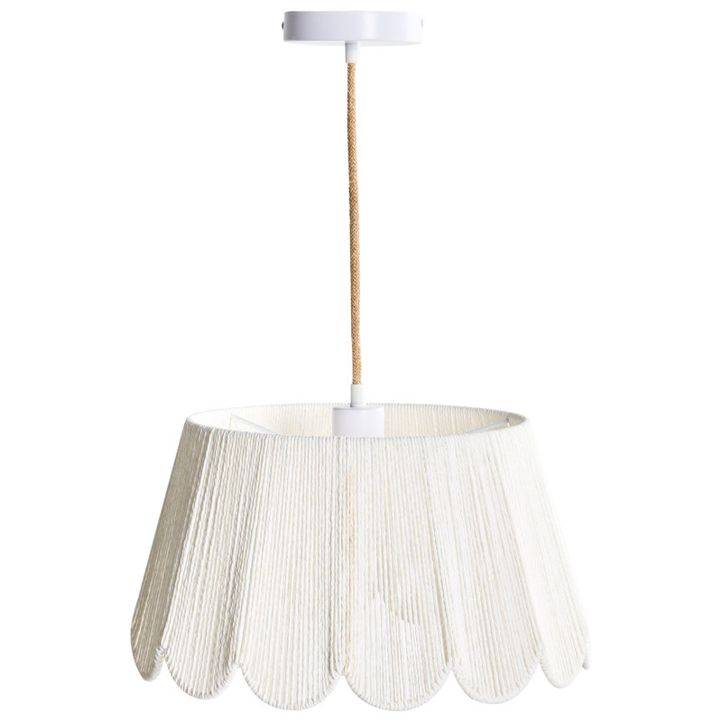 1 - Light Matte Drum Pendant