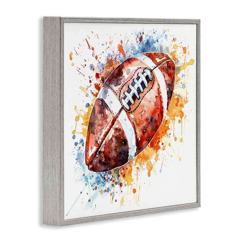  Art de la giclée de football par giclée par LSR Design Studio, H 12 po x l 12 po, Estampe numérique Farmhouse