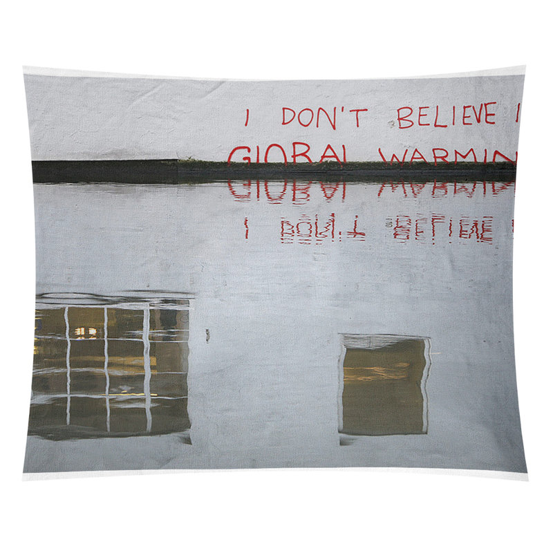 Le polyester ne pensent pas au tapisserie de l’eau chauffante mondiale, H 88 po x l 104 po x P 1 po