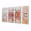 Ensemble d'art mural rétro 4 pièces-1873534032