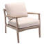 Fauteuil avec cadre en bois et fauteuil Mid-Century