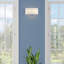 Grande applique dorée 2 lumières ADA avec abat-jour en tissu avoine fabriqué à la main avec tissu blanc à l'intérieur-1084118619