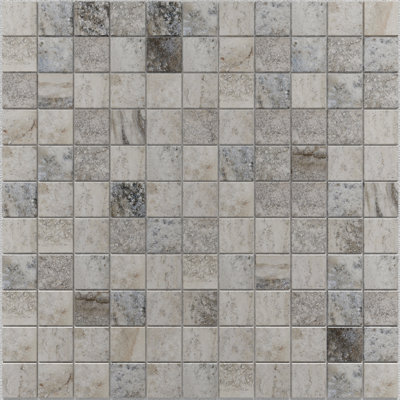 Tufo 12in.x12in. Mosaic Porcelain Wall and Floor Tile