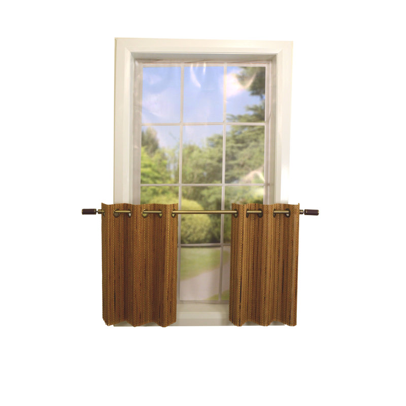 Lyall Tailored 48'' W Cafe Curtain in, 24"W x 24"L