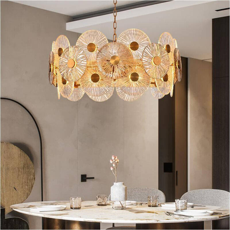 Andree 18 - Light Chandelier, 35cm H x 60cm W x 60cm D