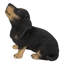 Statue de chiot teckel