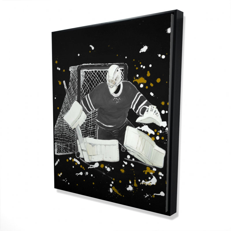 Goalkeeper Hockey Print On Canvas