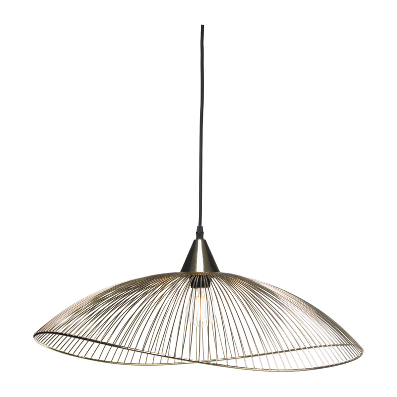 Mansfield 1 - Light Gold Dome Pendant