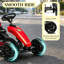 Kart à pédales en polypropylène bien conçu avec roues amortissantes pour l'aventure en plein air