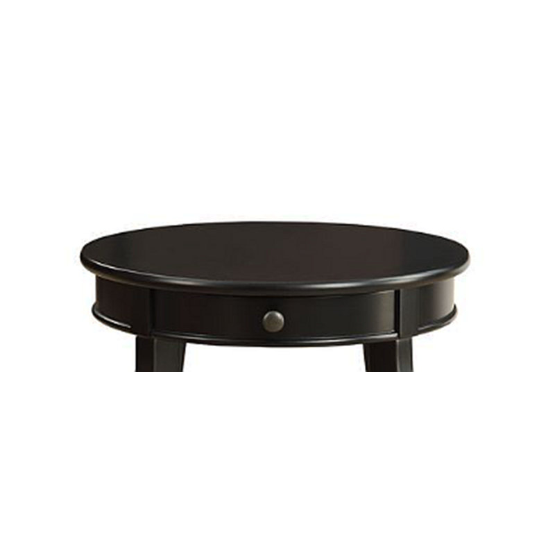 Alysa Black Finish Accent Table