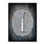 « letter i », art textuel sur toile tendue-21938901