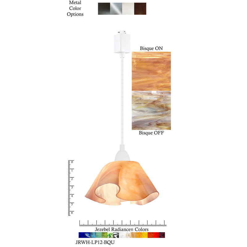 Luminaire suspendu Dale, Petit, Blanc, Rose bisque