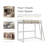 Audreena Metal Loft Bed-340097333-340068172