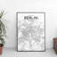 Berlin City Map - No Frame Print-971760569