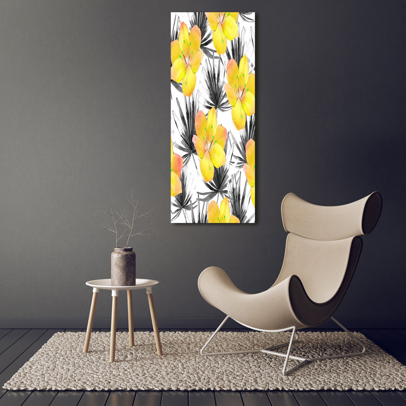 Tropical Flowers - Wrapped Canvas Print