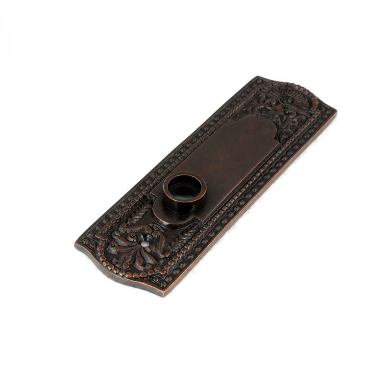 Knob Handle Backplate without Keyhole, Oil Rubbed Bronze