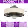 19.6'' Ceiling Fan with Light Kit Included