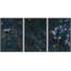 «Enchanted Garden At Midnight», 3 pièces sur toile-98804163-98804162