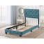 Lit simple en velours vert Modena-83537957-83537953