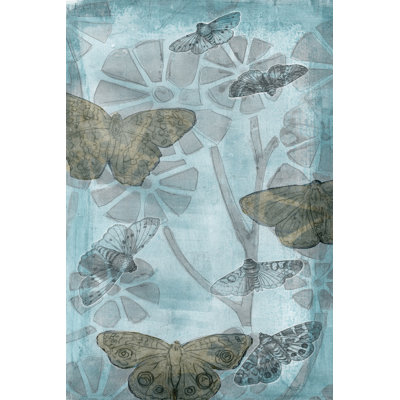 Wings And Petals II - Wrapped Canvas Print