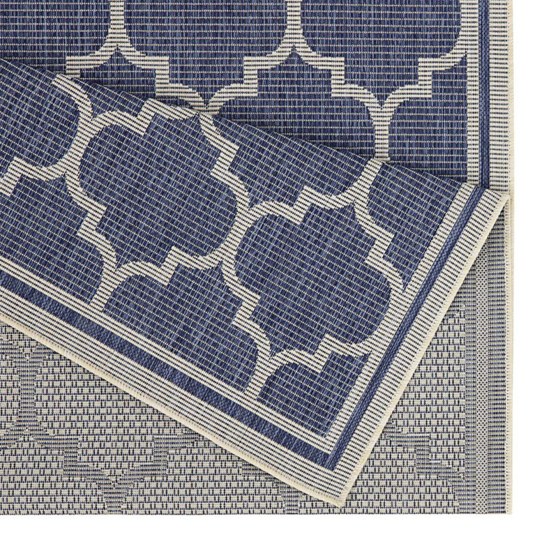 Tapis intérieur / extérieur à motif treillis, Rectangle 7 pi 10 po x 10 pi 3 po