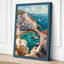 Mediterranean Clifftop Village Coastal - Wrapped Canvas-1278914927-1278914936