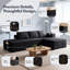 3 Seater Corduroy Sectional-53277955