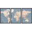 Carte du monde «Blue Global Antique Atlas-87392624-87392625-119395346