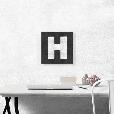 " Chalkboard Alphabet Letter H "