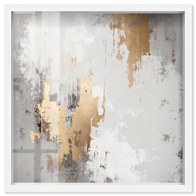 Ghostly Glimmer I Shadowbox Print Neutral Wall Art by Art Remedy