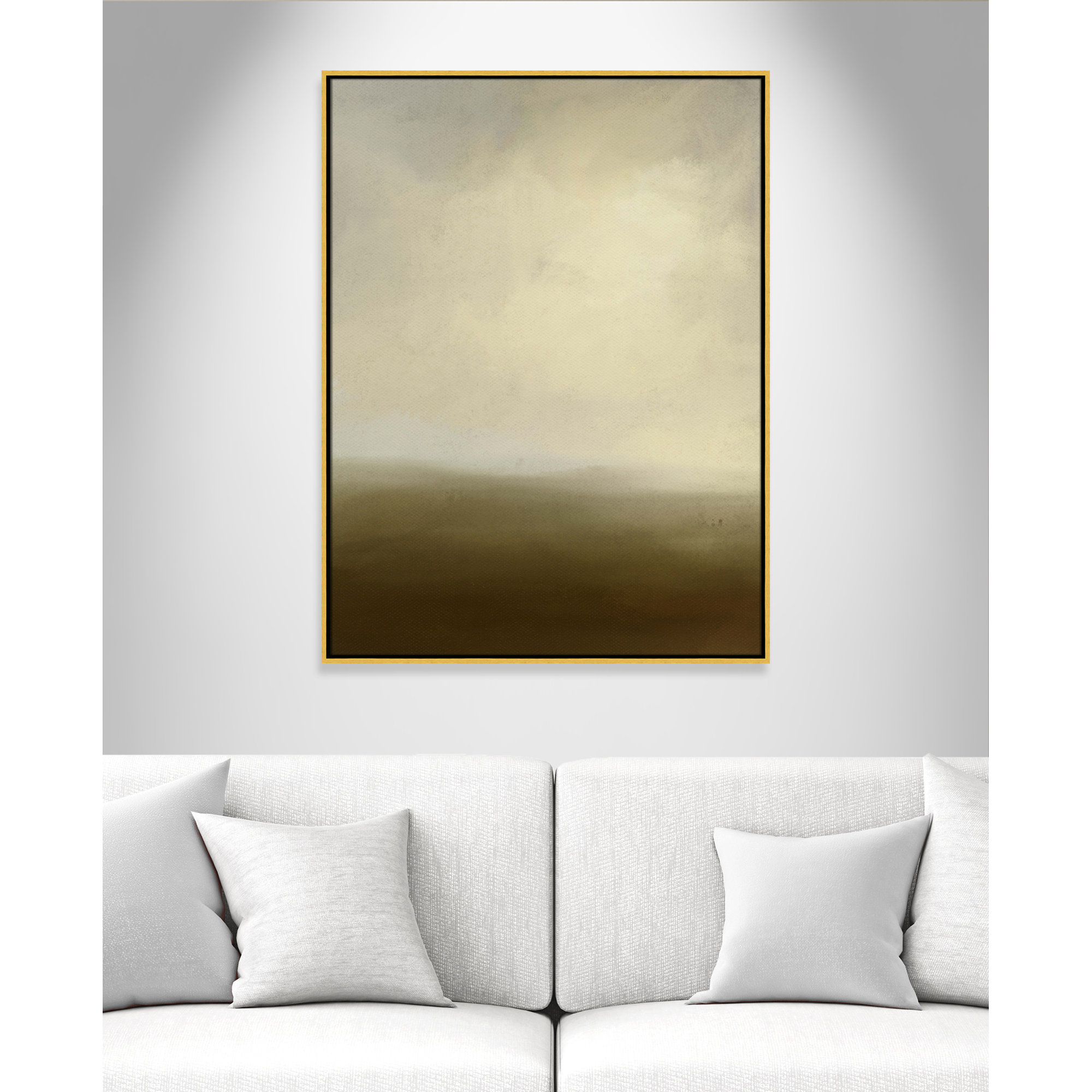 The Moors, 31.5" W x 41.5" H, Gold