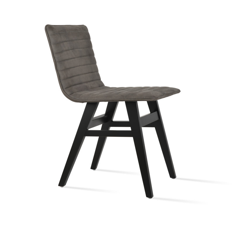 Chaise Paco, Smoke Gray, Wengé