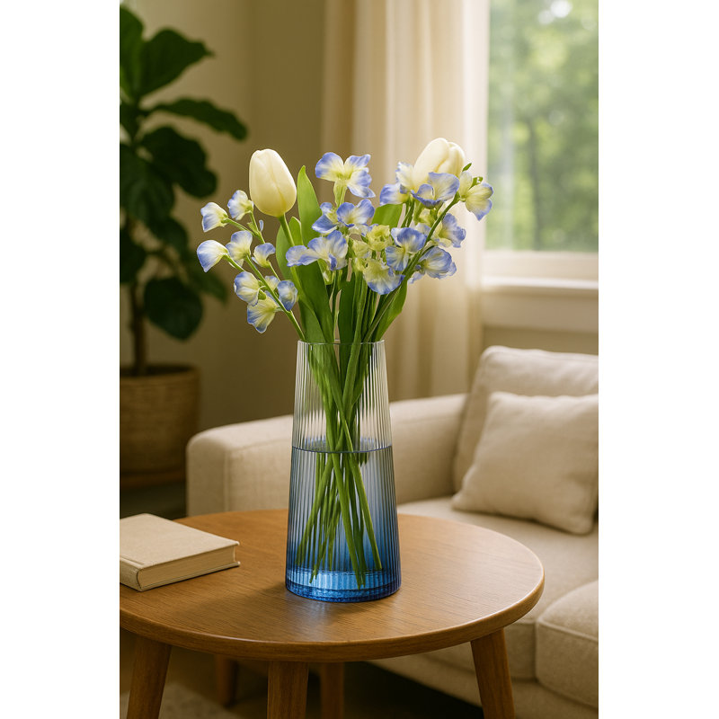 Empire - Grand vase, Bleu, H 9 po x l 4,25 po x P 4,25 po