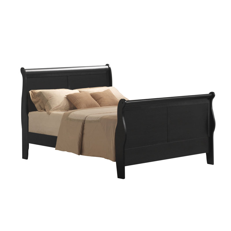 Cavender Sleigh Bed, Queen, Black