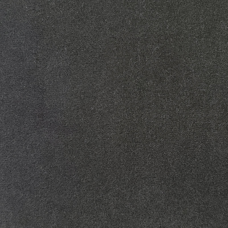 Graphite Gray 20" Square Velvet Throw Pillow with Polyfill Insert