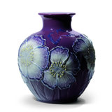 Purple 11" Porcelain Table Vase