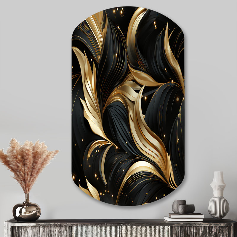 Clermont - Art mural abstrait irrégulier - forme cylindrique, H 43 po x l 23 po